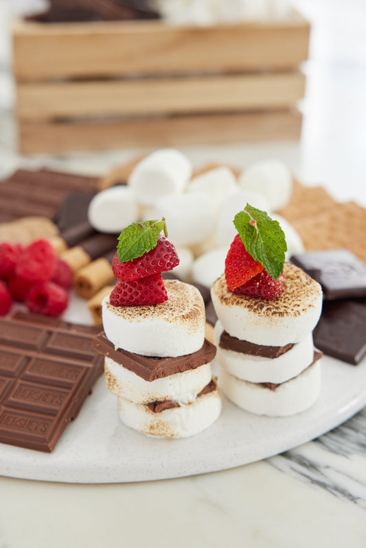 S’mores & Strawberry Kebabs