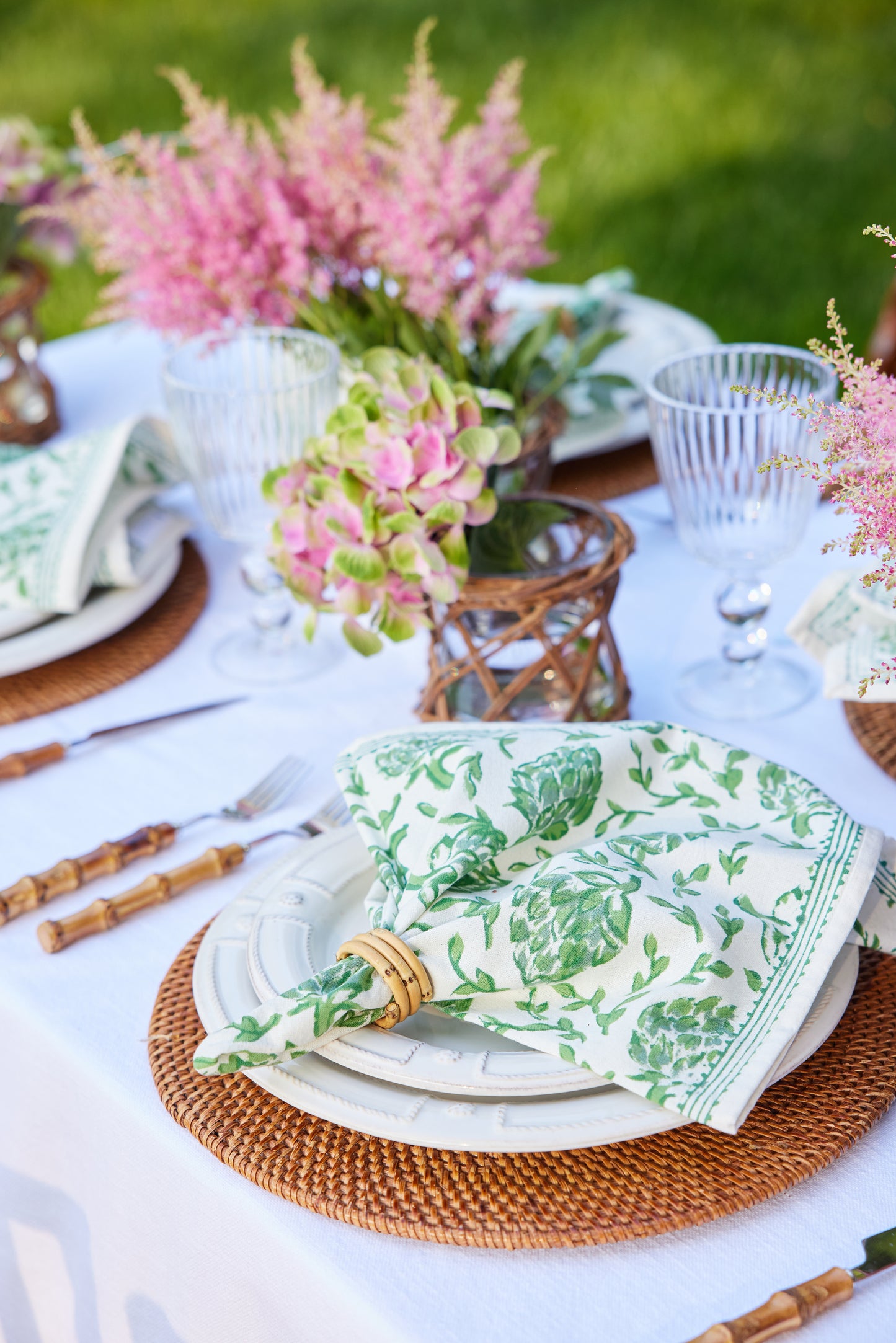 Artichokes Green Napkins (set of 4)