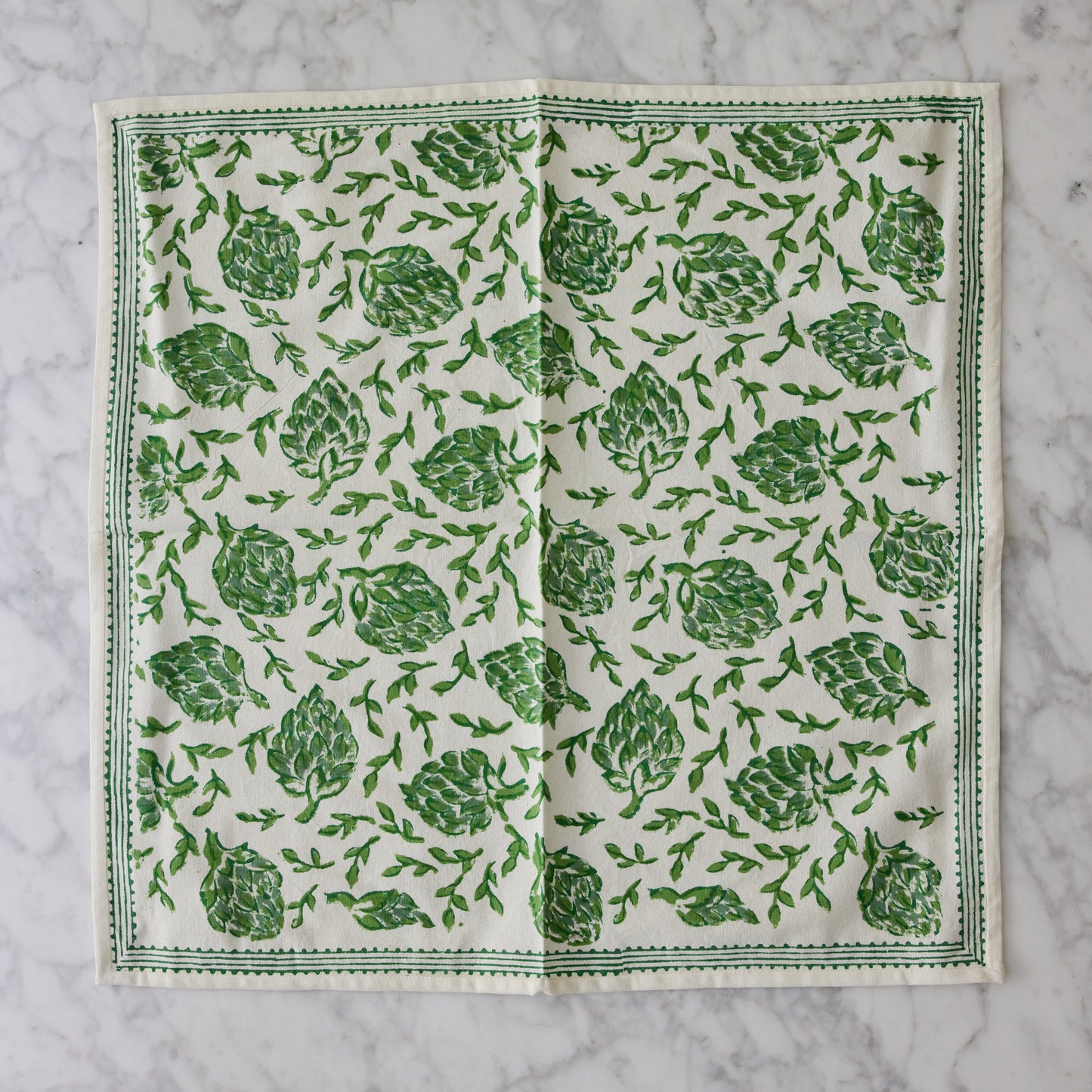 Artichokes Green Napkins (set of 4)