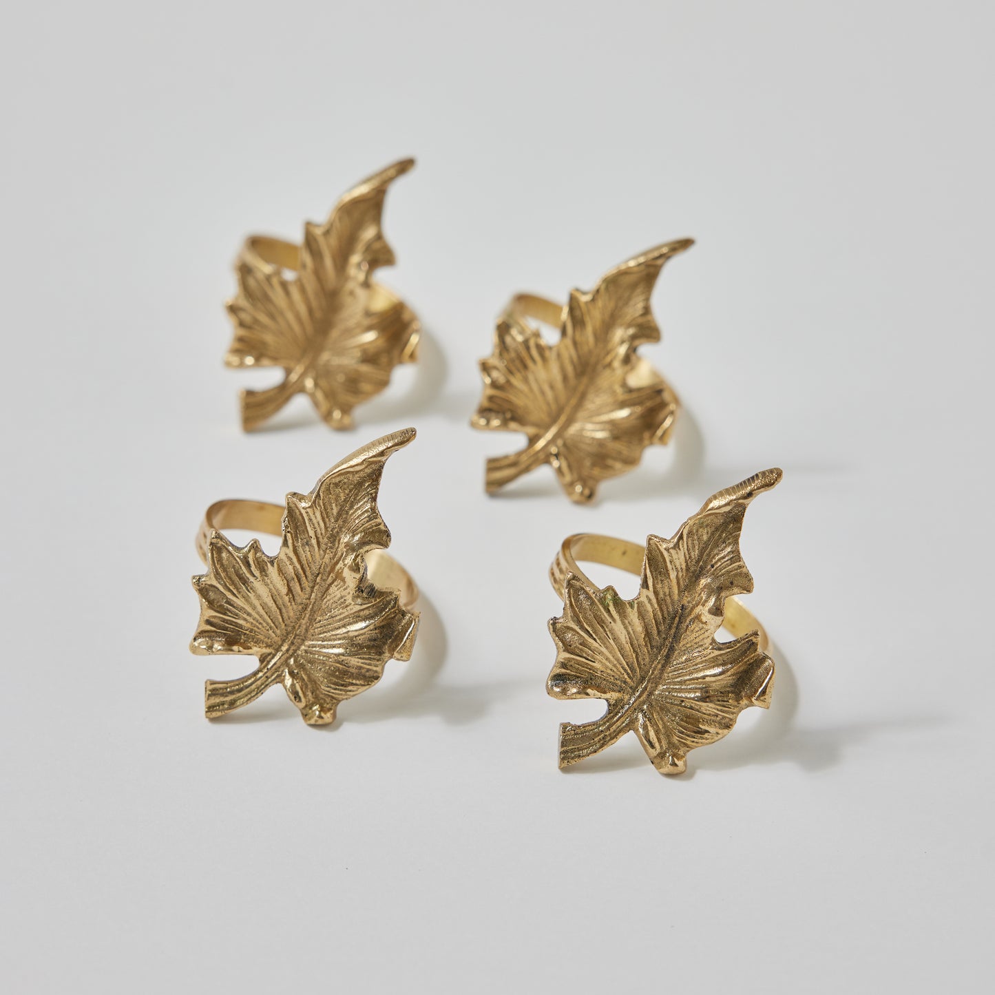 Leaf Napkin Rings set of 4