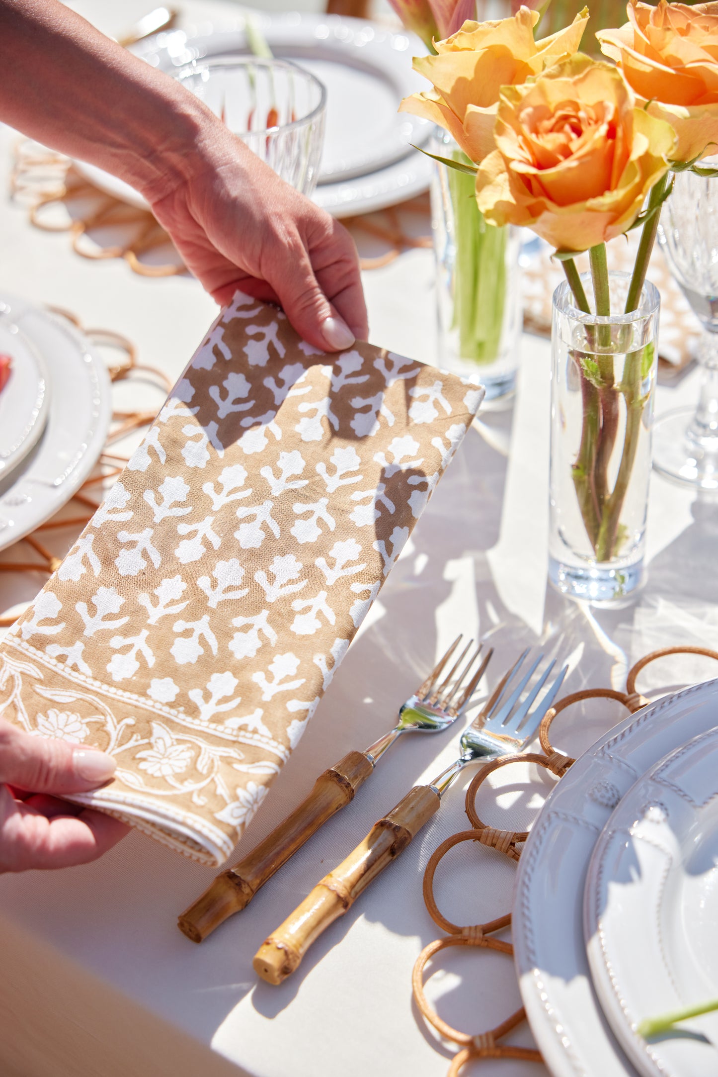 Charlotte Caramel Napkins (Set of 4)