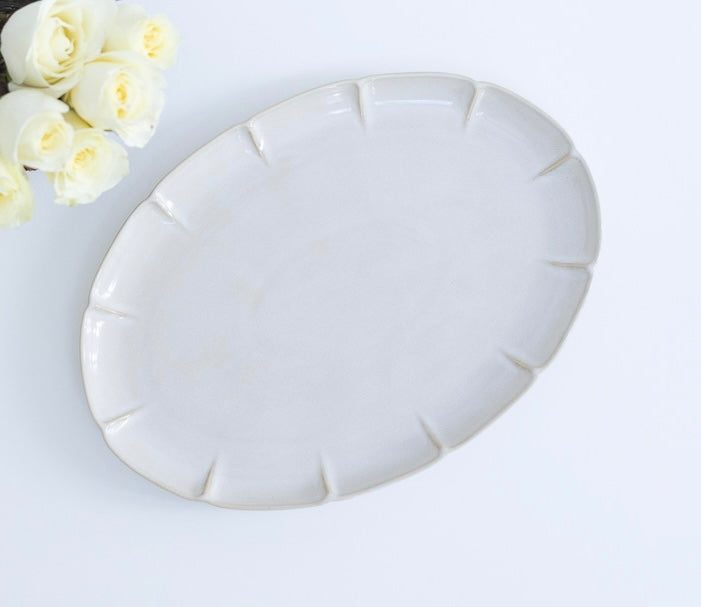 Oval Stoneware Platter 14"