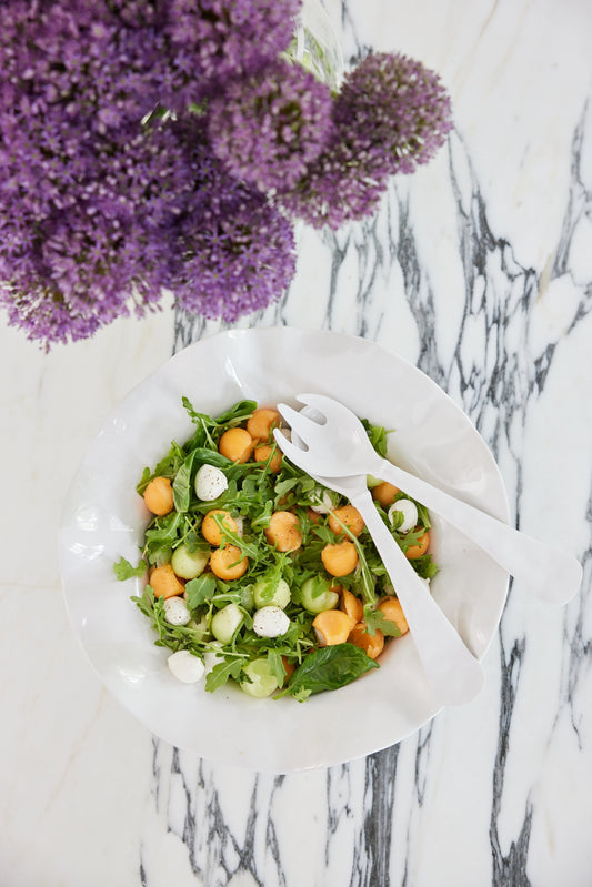 Summer in a Bowl: Melon, Arugula & Mozzarella Salad