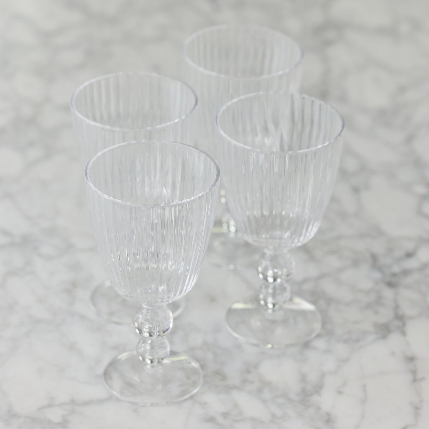 All-Purpose Clear Acrylic Drinking Glass, Set of 4