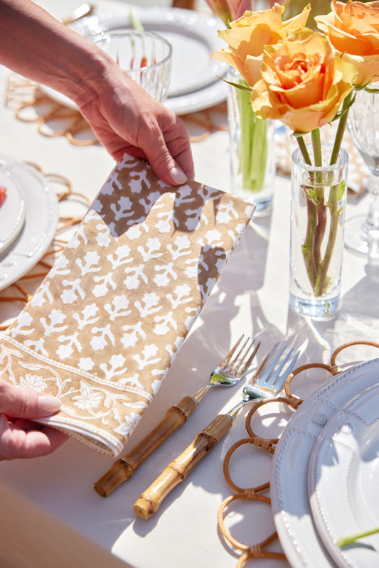 Charlotte Caramel Napkins (Set of 4)