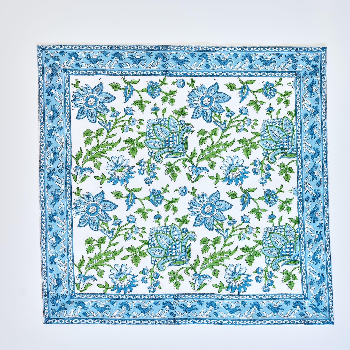 Charleston Blue and Green Napkins  (Set of 4)