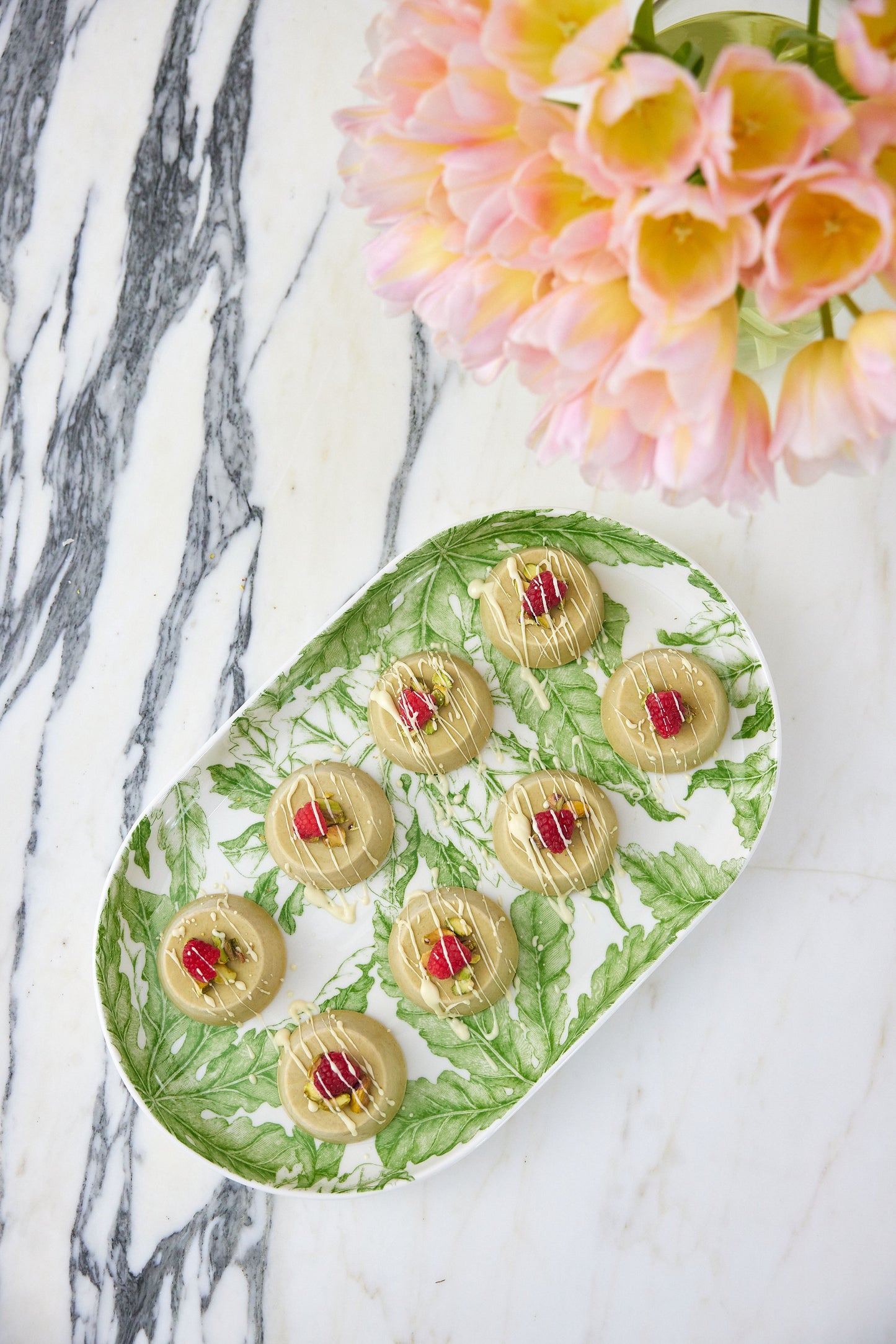 Leafy Large Green Oval Platter