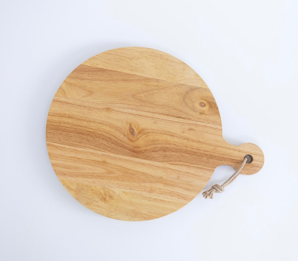 Round wood board