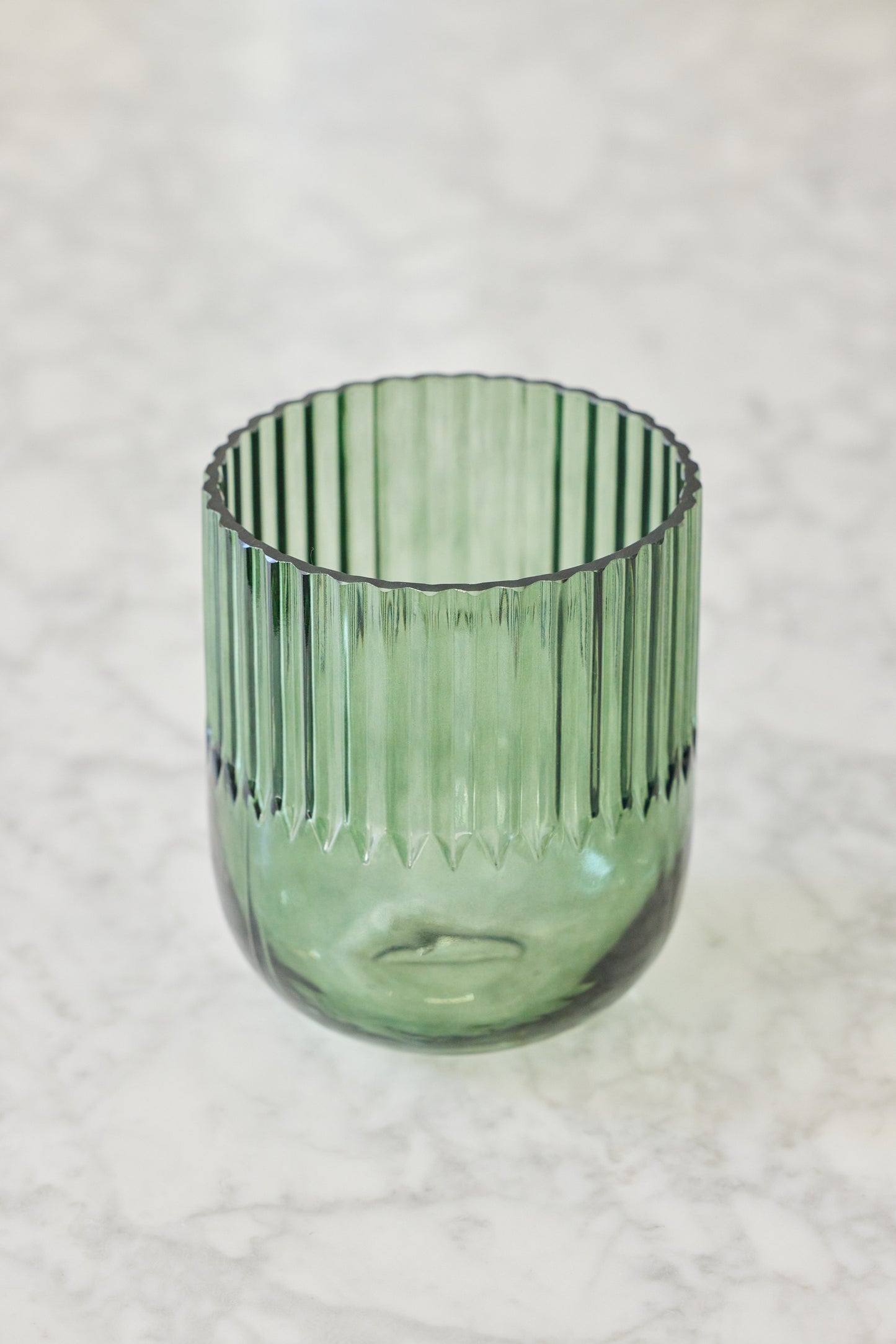 Green Glass Vase