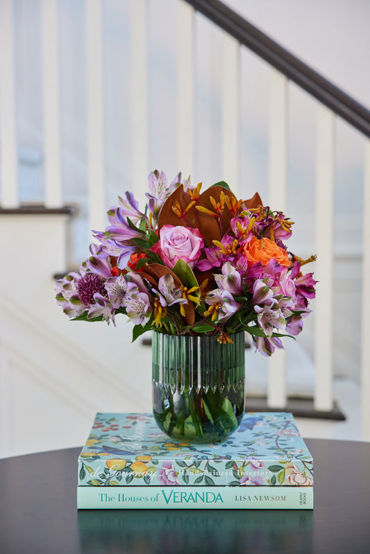 Green Glass Vase